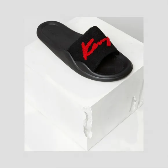 凯卓/Kenzo 黑色 鞋子 Terrycloth泳池滑梯 F751SD105F85.99.36