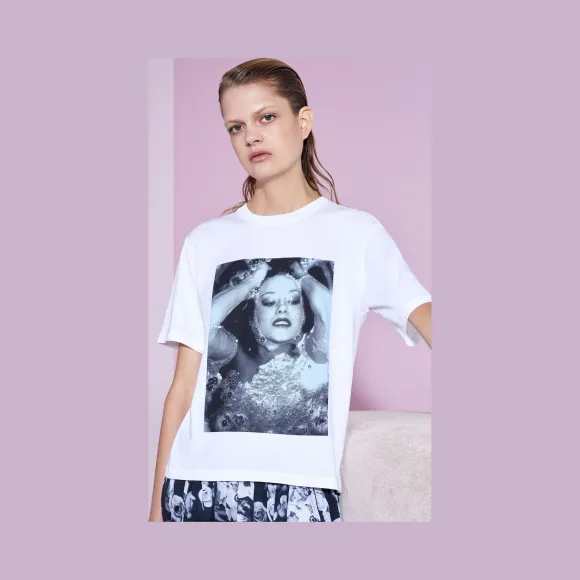 凯卓/Kenzo 白色 上衣 Patti dArbanville T恤 F751TS870993.01.L