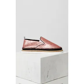 凯卓/Kenzo 粉色 鞋子 佐治亚州闪光麻底布鞋 F752ES398F61.31.38