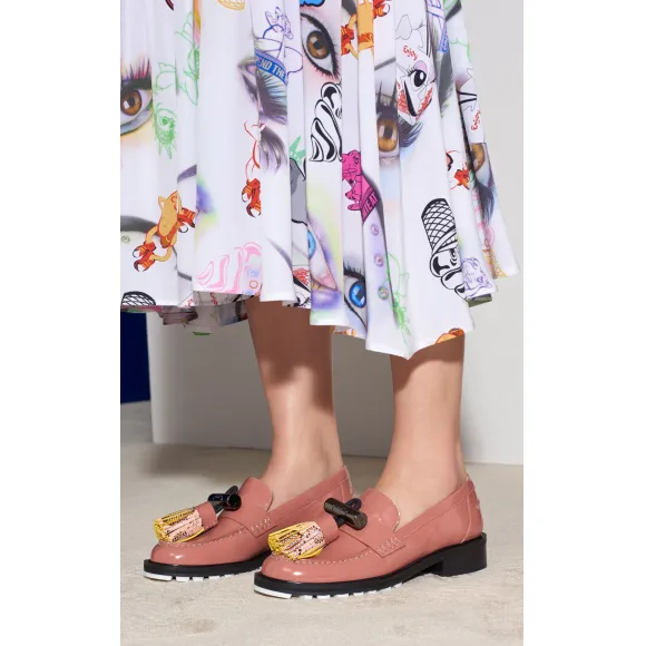 凯卓/Kenzo 女士 粉色 休闲鞋 -乔治亚州-pom pom布洛克 F752LO222L61.31.38