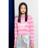 凯卓/Kenzo 女士 浅粉色 开衫 硅胶老虎毛衣 F752TO4303XB.30.L