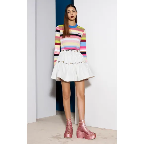 凯卓/Kenzo 女士 粉红色 开衫 虎纹毛衣 F752TO684860.32.L