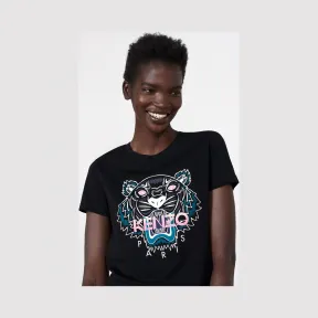 凯卓/Kenzo 女士 黑色 T恤 tiger t恤 F752TS7214YD.99.L