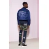 凯卓/Kenzo 男士 深蓝色 牛仔衣 带有“ Sketches”刺绣的轰炸机 F755BL1355HK.77.M
