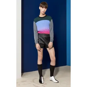 凯卓/Kenzo 男士 黑色 短裤 皮革跑步短裤 F755PA9600AA.99.4436