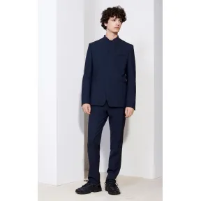 凯卓/Kenzo 男士 深蓝色 西装 弹力羊毛锥形裤 F755PB0011AA.77.4436