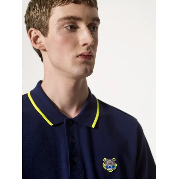 凯卓/Kenzo 黑色 POLO衫 修身老虎polo衫 F755PO0014BA.78.S