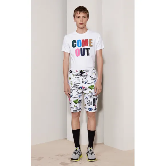 凯卓/Kenzo 男士 白色 T恤 -脱颖而出-T恤 F755TS0184SB.01.L