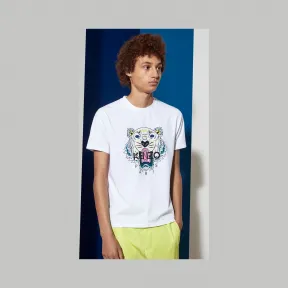 凯卓/Kenzo 男士 白色 T恤 tiger t恤 F755TS0504YC.01.XL