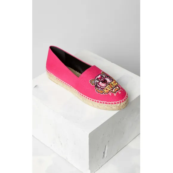 凯卓/Kenzo 女士 深紫红色 帆布鞋 老虎帆布鞋 F762ES180F50.26A.35