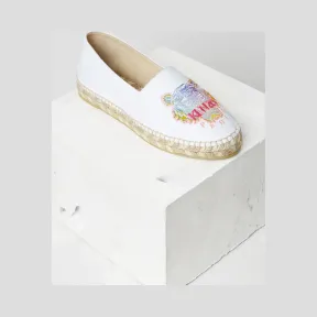 凯卓/Kenzo 女士 白色 帆布鞋 -彩虹-老虎帆布鞋 F762ES180F96.01.35