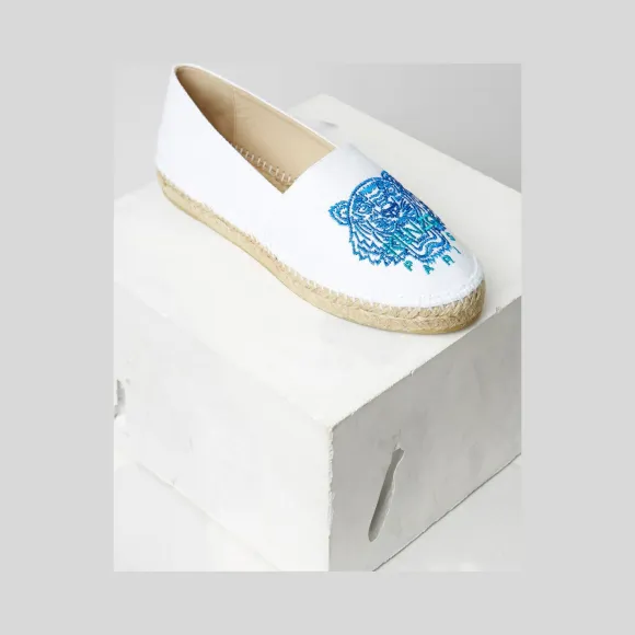 凯卓/Kenzo 女士 白色 帆布鞋 老虎帆布鞋 F762ES180F99.01.35