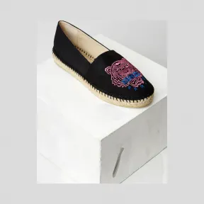 凯卓/Kenzo 女士 黑色 帆布鞋 老虎帆布鞋 F762ES180F99.99A.35