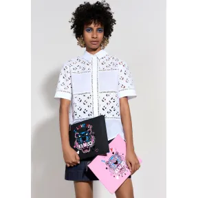 凯卓/Kenzo 黑色 手拿包 -老虎x我爱你-a4邮袋 F762SA607FA3.99.TU