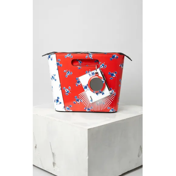 凯卓/Kenzo 彩色 手提袋 中号“ May Flowers”硬质手提袋 F762SA995L12.MU.TU