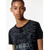 凯卓/Kenzo 女士 黑色 T恤 Geo Tiger T恤 F762TS7044YQ.99.L