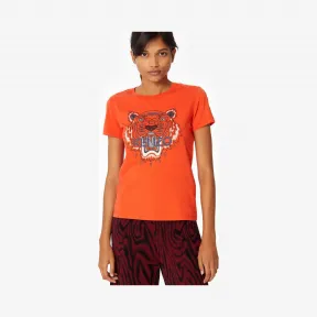 凯卓/Kenzo 中橙色 T恤 老虎T恤 F762TS7214YQ.17.L