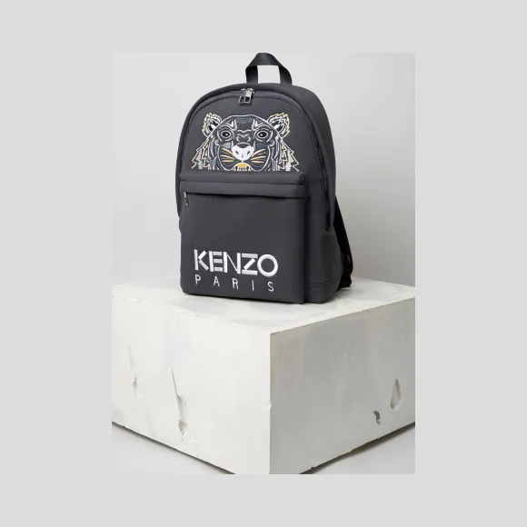 凯卓/Kenzo 煤灰色 背包 氯丁橡胶老虎背包 F765SF300F21.98.TU