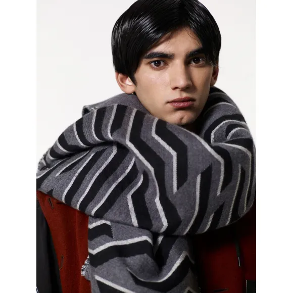 凯卓/Kenzo 浅灰色 手套 Geo老虎围巾 F768EU710JEF.93.TU