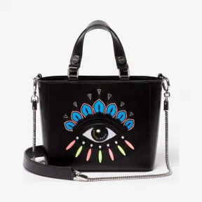 凯卓/Kenzo 黑色 单肩包 Small Eye皮革手提袋 F852SA608L22.99B.TU