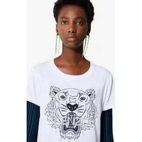 凯卓/Kenzo 白色 T恤 老虎T恤 F852TS7214Y2.01.L