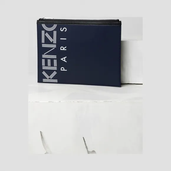 凯卓/Kenzo 海军蓝 手拿包 A4 徽标手拿包 F855PM202F24.76.TU