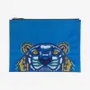 凯卓/Kenzo 蓝色 手拿包 A4 Tiger帆布手拿包 F855PM302F20.70.TU