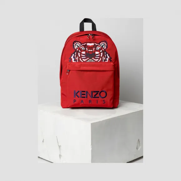 凯卓/Kenzo 红色 背包 大号老虎帆布背包 F855SF300F20.21.TU