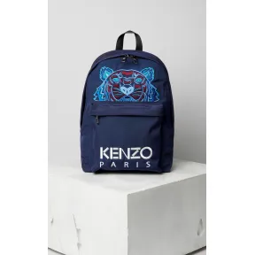 凯卓/Kenzo 海军蓝 背包 大号老虎帆布背包 F855SF300F20.76A.TU
