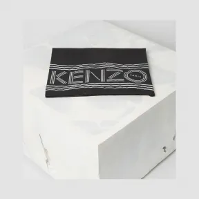 凯卓/Kenzo 黑色 丝巾 徽标棉质围巾 F858EU725PEN.99.TU