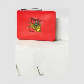 凯卓/Kenzo 红色 手拿包 A4“跳虎”皮革手拿包 F865PM702L42.21.TU