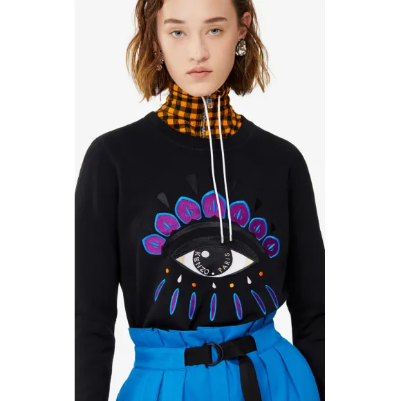 凯卓/Kenzo 黑色 运动衫 眼睛运动衫 F952SW7104XC.99.L