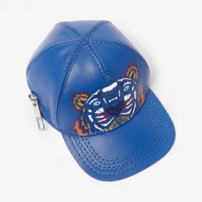 凯卓/Kenzo 蓝色 零钱包 老虎帽皮革零钱包 F955PM222L40.70.TU