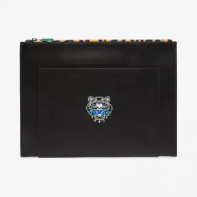 凯卓/Kenzo 黑色 手拿包 小老虎A4皮革手拿包 F955PM312L48.99.TU