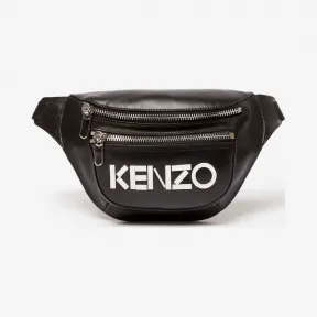 凯卓/Kenzo 黑色 腰包 徽标皮革腰包 F955SA507L47.99.TU