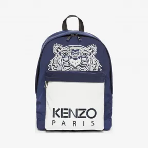 凯卓/Kenzo 深蓝色 背包 大号“ Colorblock Tiger”背包 F955SF300BO5.77.TU