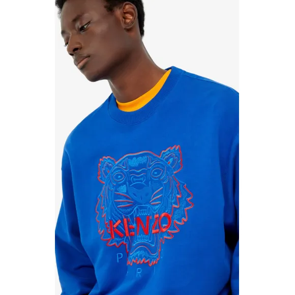 凯卓/Kenzo 法国蓝 运动衫 两色Tiger运动衫 F955SW5574XE.74.L