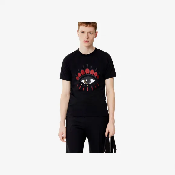 凯卓/Kenzo 黑色 T恤 眼睛t恤“独家胶囊” F955TS0494Y7.99.L