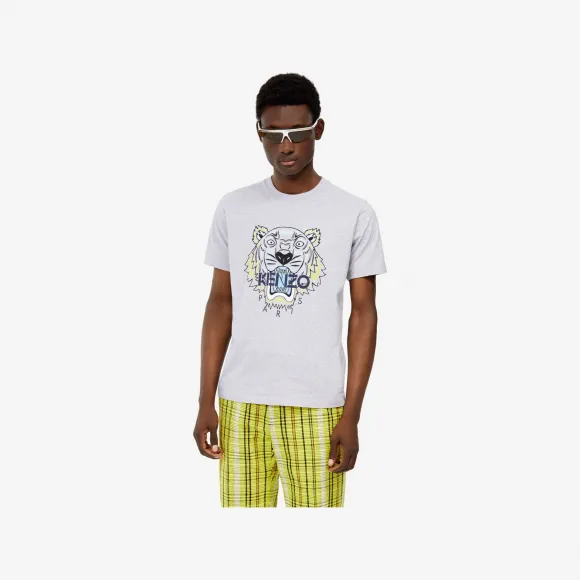 凯卓/Kenzo 珍珠灰 T恤 老虎T恤 F955TS0504YA.94.L