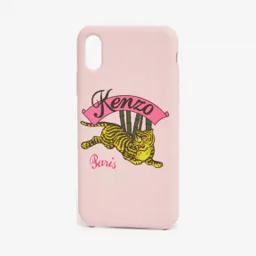 凯卓/Kenzo 淡粉色 手机壳 iPhone X / XS“ Jumping Tiger”保护壳 F95COKIFXTJP.33.TU