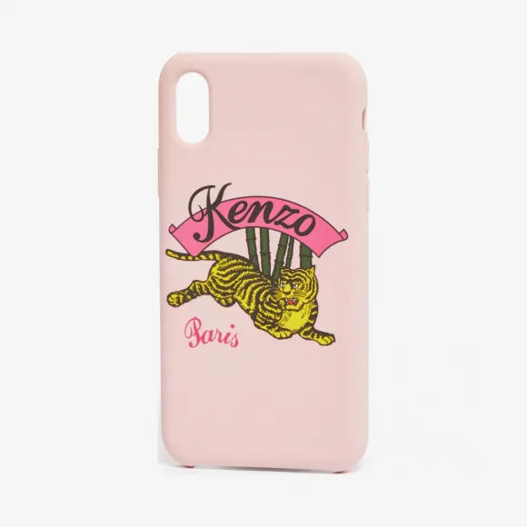 凯卓/Kenzo 淡粉色 手机壳 iPhone X / XS“ Jumping Tiger”保护壳 F95COKIFXTJP.33.TU