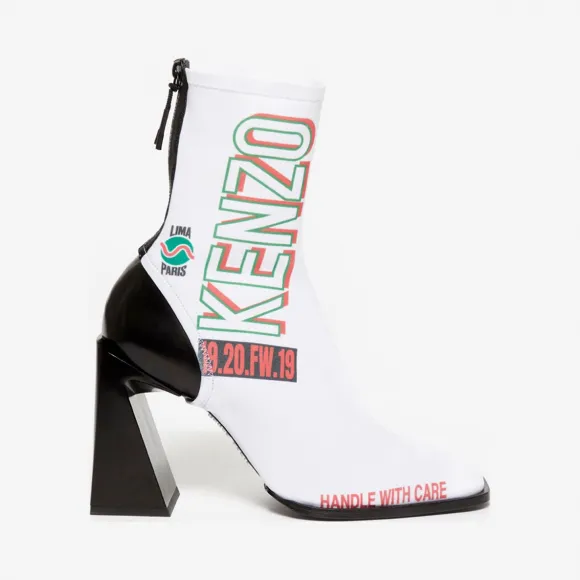 凯卓/Kenzo 白色 靴子 K-Square踝靴 F962BT003F55.01.36