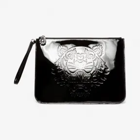 凯卓/Kenzo 黑色 手拿包 Preppy A4压纹老虎手拿包 F962PM602F07.99.TU