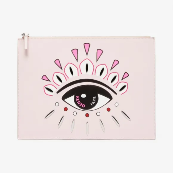 凯卓/Kenzo 淡粉色 手拿包 Kontact Eye A4手拿包 F962PM602L22.33.TU