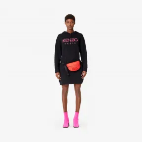 凯卓/Kenzo 黑色 礼服 巴黎“牡丹”运动衫连衣裙 F962RO865962.99.M