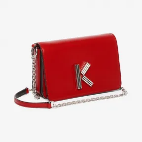 凯卓/Kenzo 女士 樱桃红 皮包 K-Bag Chainy手提袋 F962SA302L15.22.TU