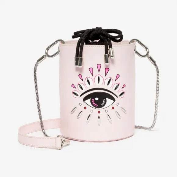 凯卓/Kenzo 淡粉色 水桶包 Kontact Eye迷你水桶包 F962SA603L22.33.TU