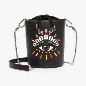 凯卓/Kenzo 黑色 水桶包 Kontact Eye迷你水桶包 F962SA603L22.99.TU