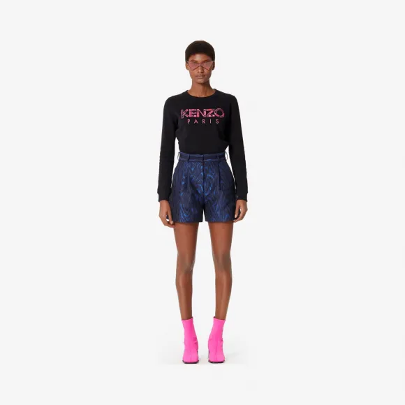 凯卓/Kenzo 黑色 运动衫 Paris Peonie 运动衫 F962SW707962.99.L