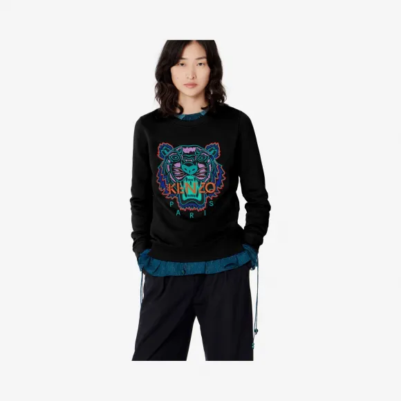 凯卓/Kenzo 黑色 运动衫 假日Capsule Tiger运动衫 F962SW7164X7.99.L